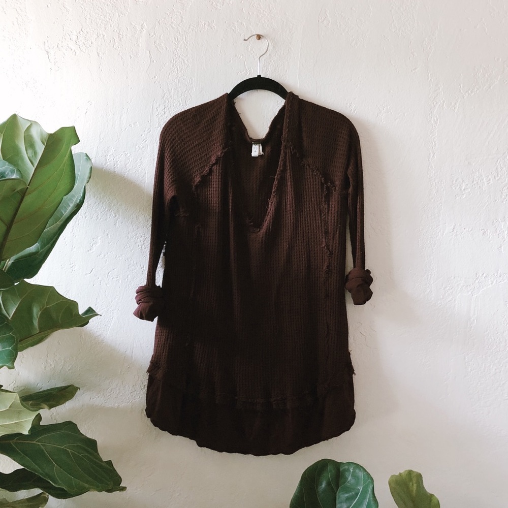 Free People Thermal Waffle-Knit Top